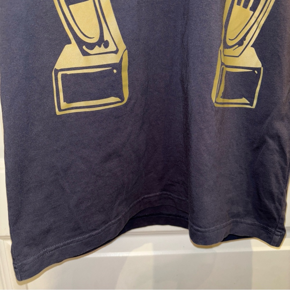 PALACE Medium Luck T-SHIRT Size Small Dark Gray With Gold Horse Shoe - Picture 5 of 10